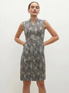 M.M. LaFleur Aditi Dress in Black and Gray